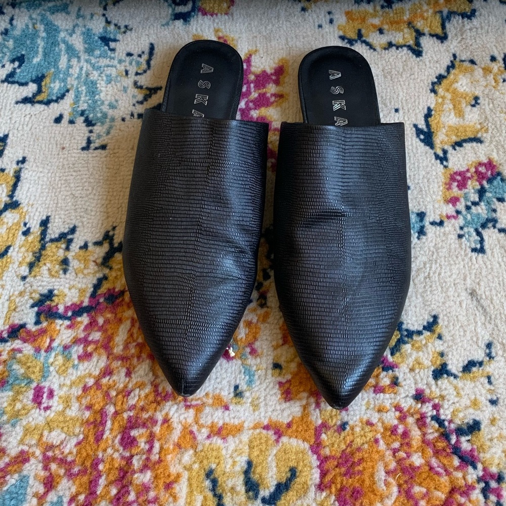 Aska Genuine Leather Mules